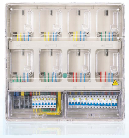 LY-K801C 单相八位插卡式电表箱
