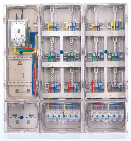 LY-K1201DL 单相十二位插卡式透明电表箱