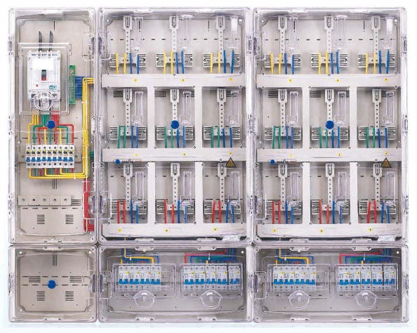 LY-K1801DL 单相十八位插卡式透明电表箱