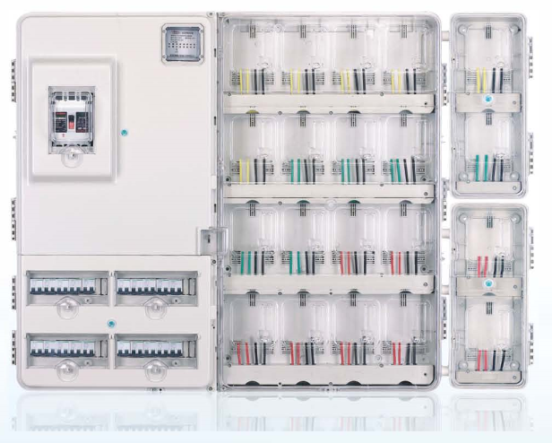 LY-K2001B 单相二十位插卡透明电表箱